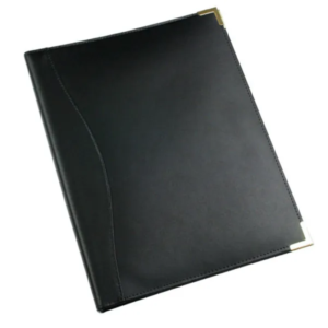 leather black folder