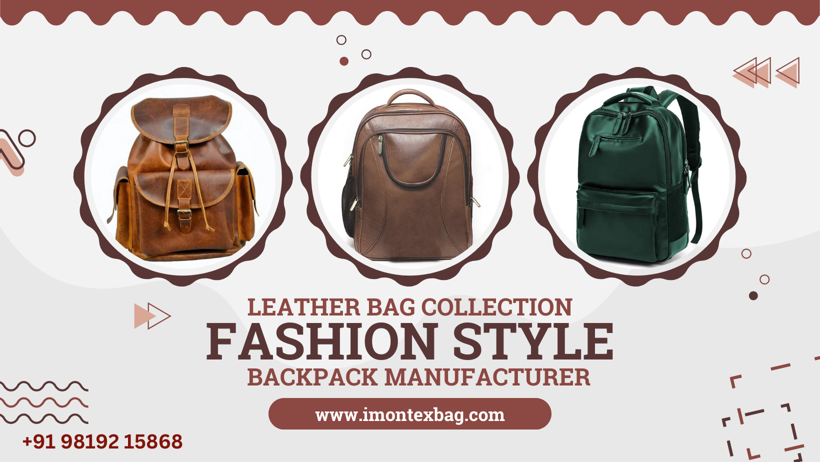 custom leather backpack manufacturer