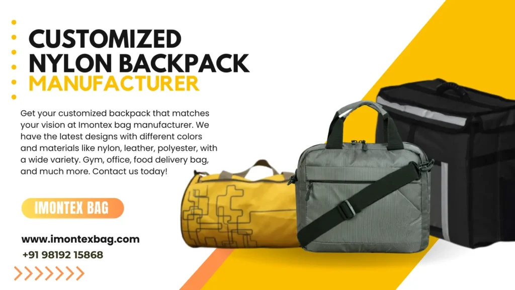 nylon backpack manufacturer, gym bag, office bag, foode delivery backpack