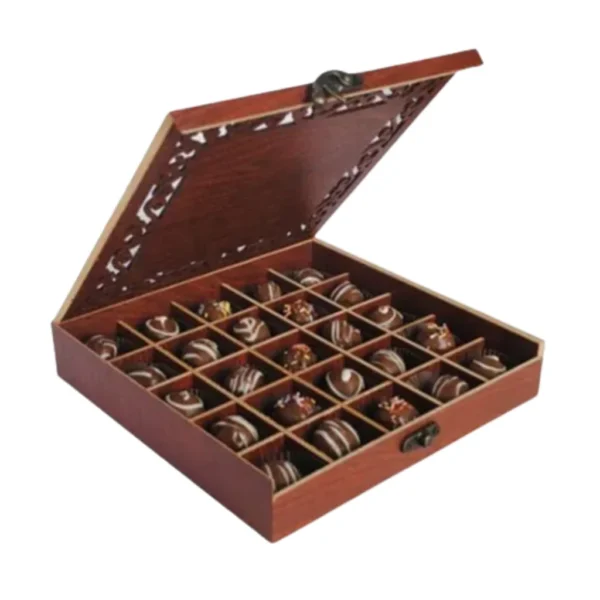 wooden chocolates boxes