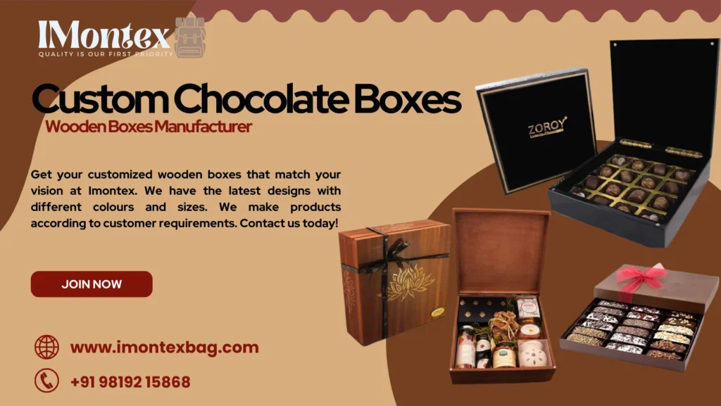 custom wooden chocolate boxes manufacturer